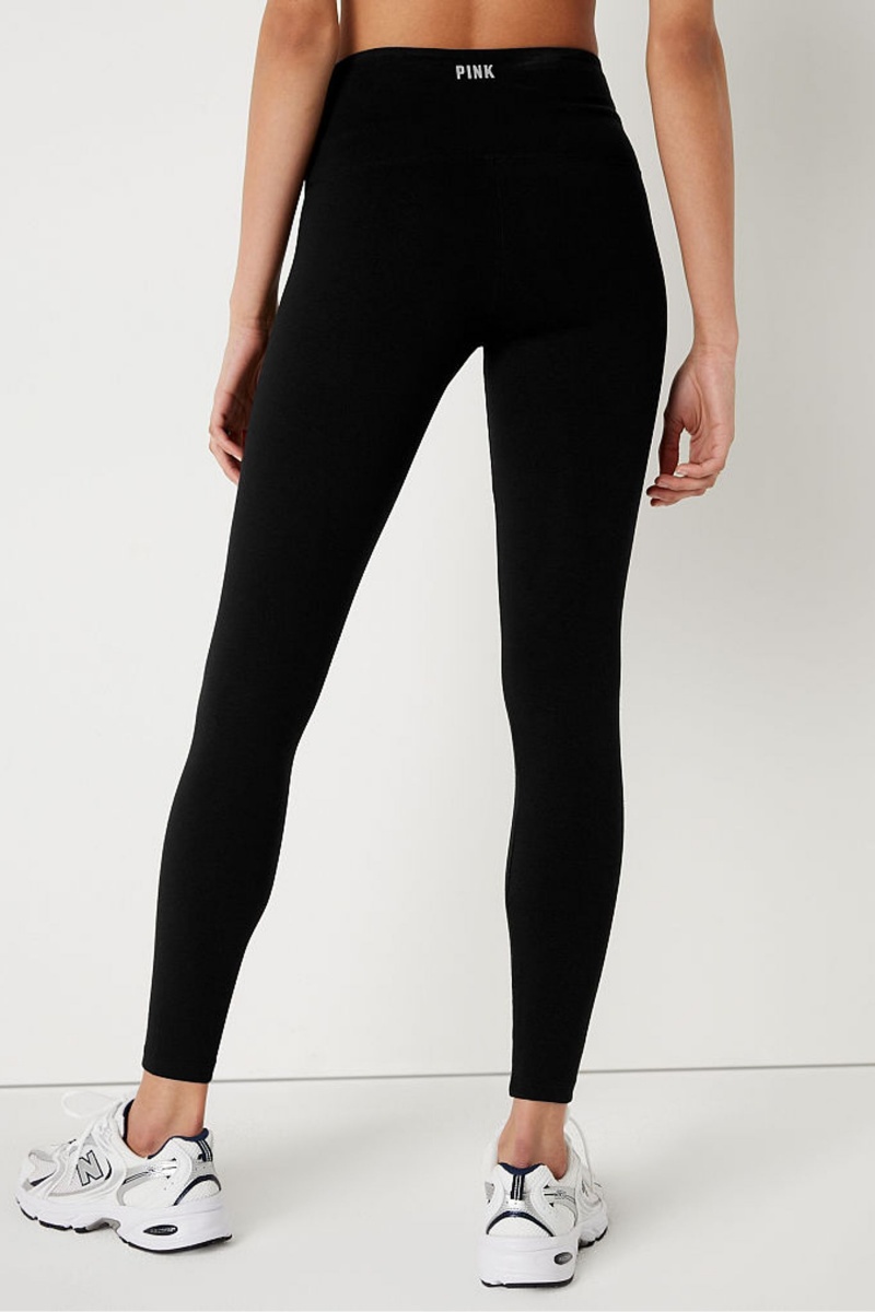 Victoria's Secret High Pásom Full Length Legging Čierne | SK-4052WSP