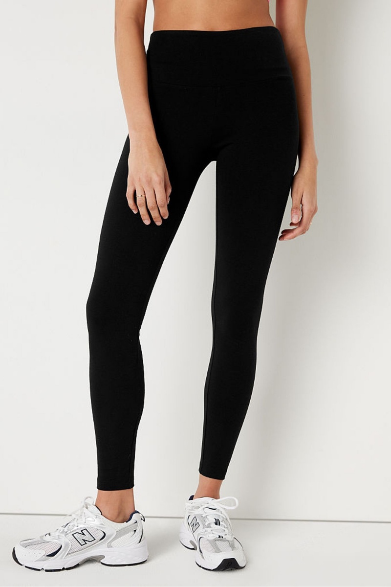 Victoria\'s Secret High Pásom Full Length Legging Čierne | SK-4052WSP