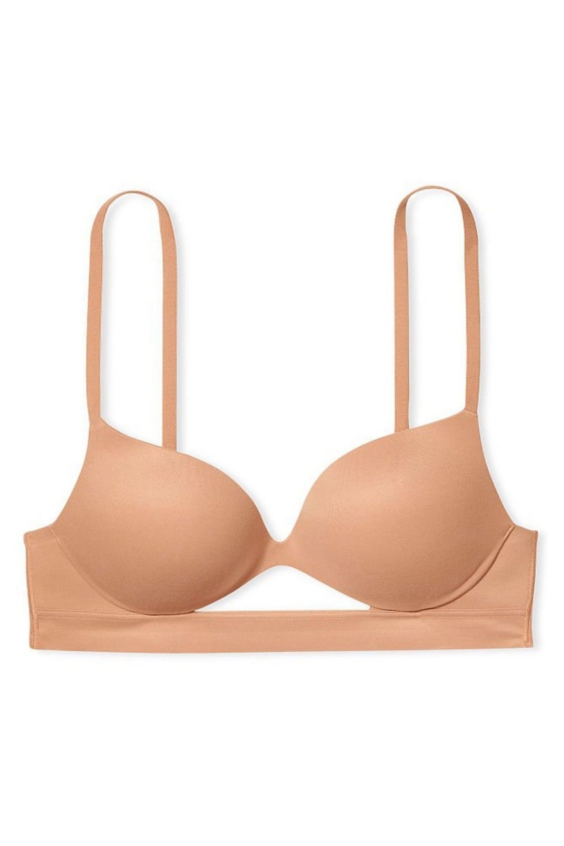 Victoria's Secret Incredible Smooth Non Wired Push Up Bra Toasted Sugar Nude | SK-2831PTL