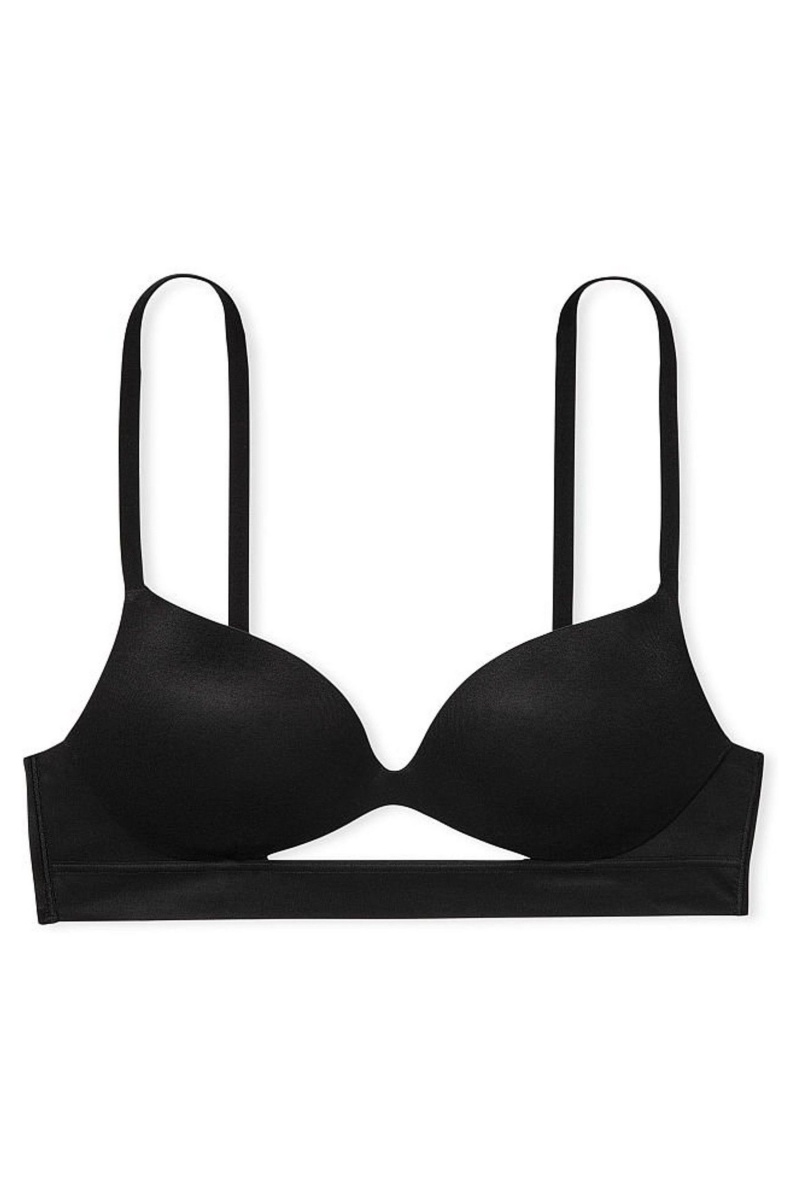 Victoria's Secret Incredible Smooth Non Wired Push Up Bra Čierne | SK-8952OJW