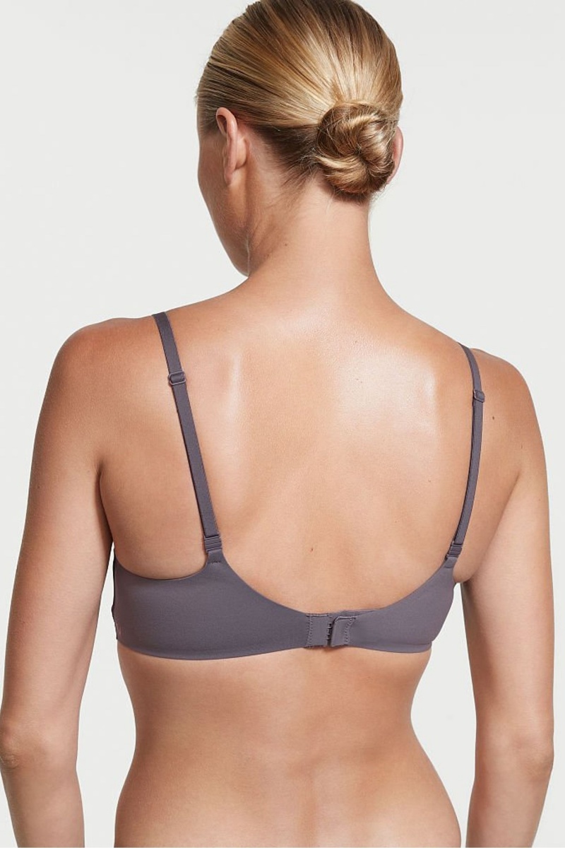 Victoria's Secret Incredible Smooth Non Wired Push Up Bra Siva | SK-9826XKG