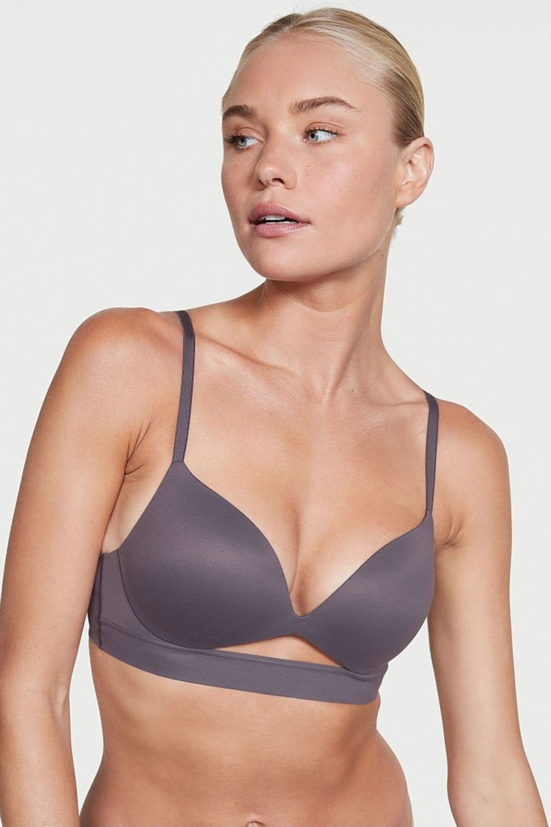 Victoria\'s Secret Incredible Smooth Non Wired Push Up Bra Siva | SK-9826XKG