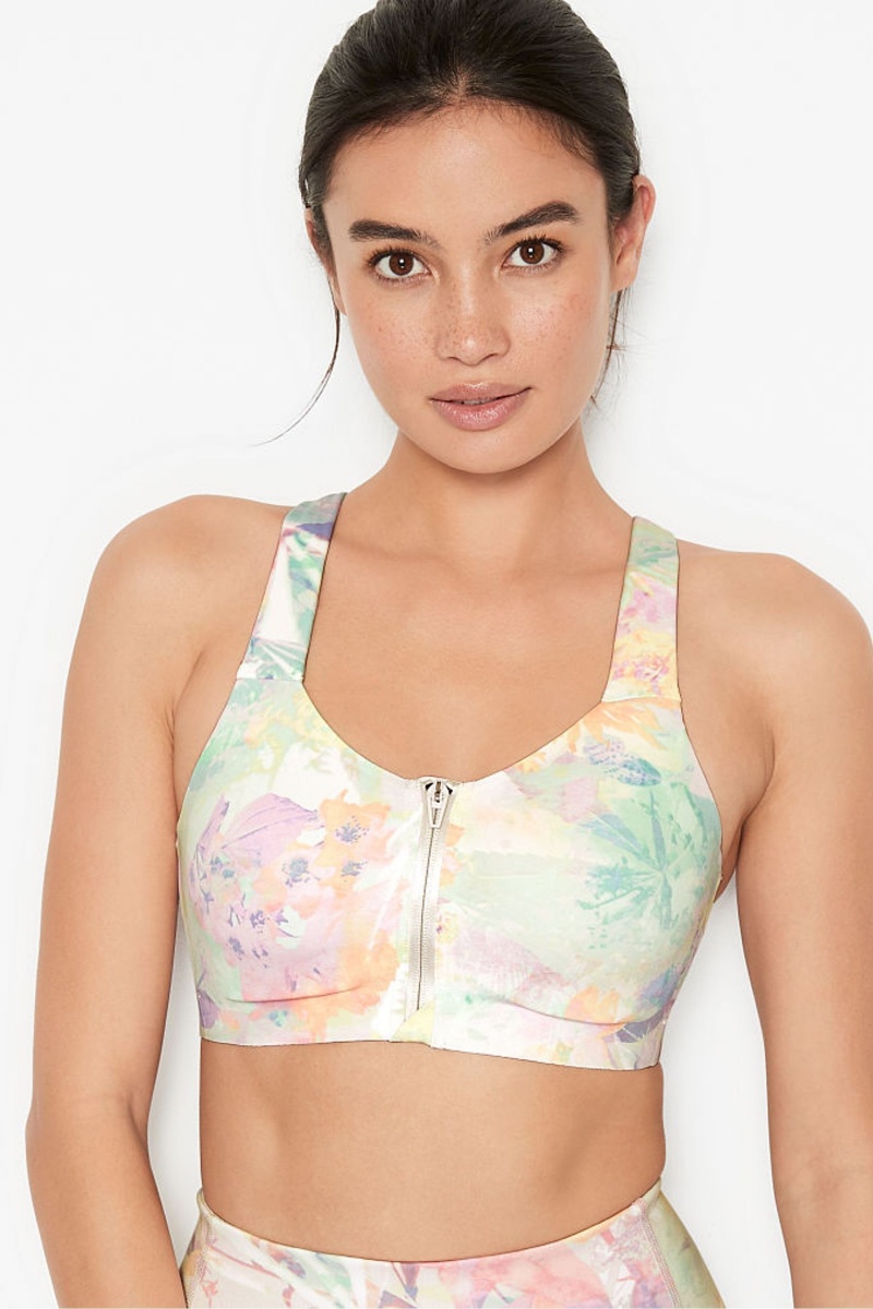 Victoria\'s Secret Knockout High Impact Racerback Zip Up Sports Bra Marhule Oranžové | SK-5632VFN