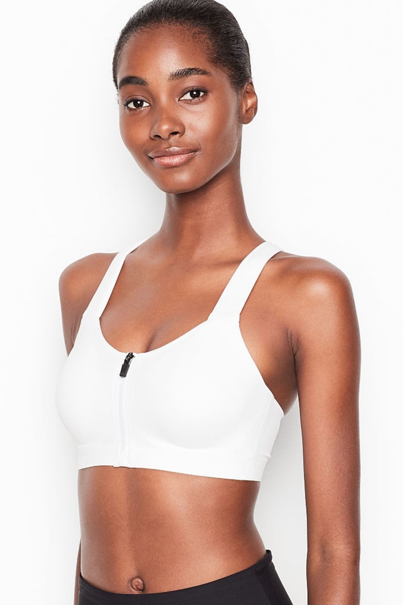 Victoria\'s Secret Knockout High Impact Racerback Zip Up Sports Bra Marhule Oranžové | SK-8260YFH