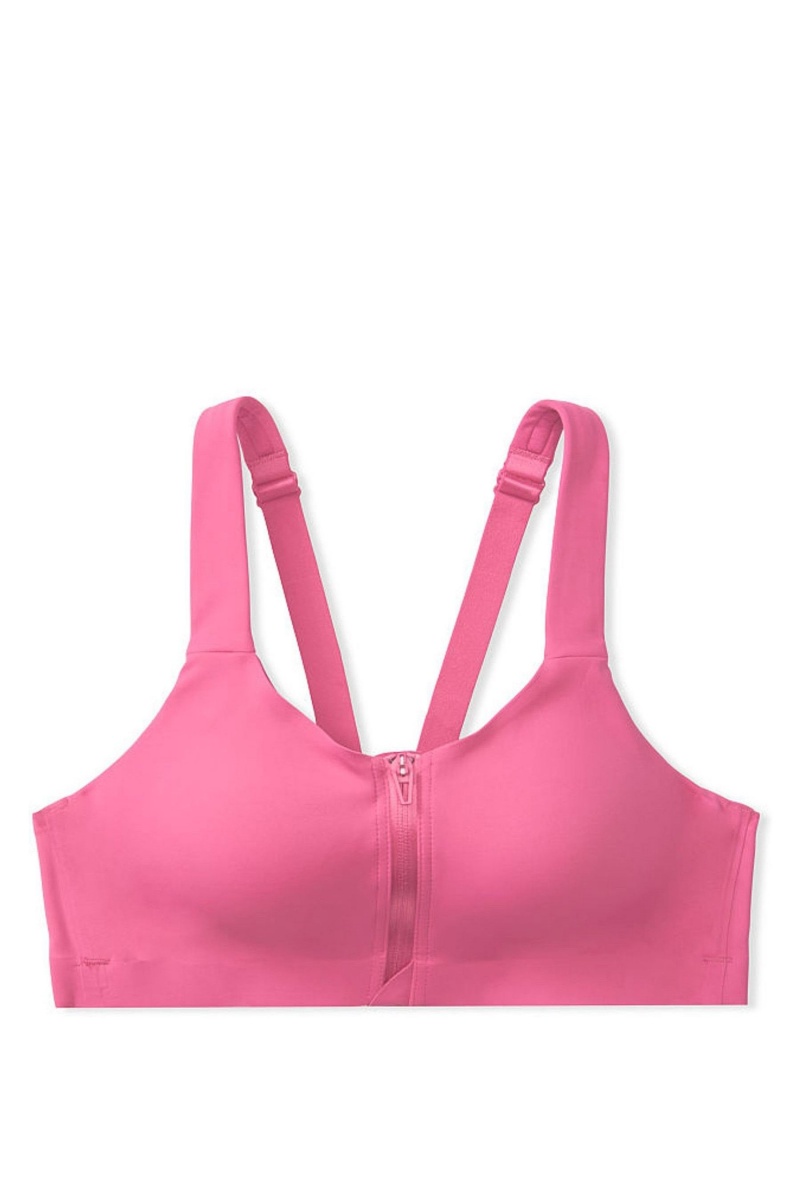 Victoria\'s Secret Knockout High Impact Racerback Zip Up Sports Bra Marhule Oranžové | SK-8935OQC