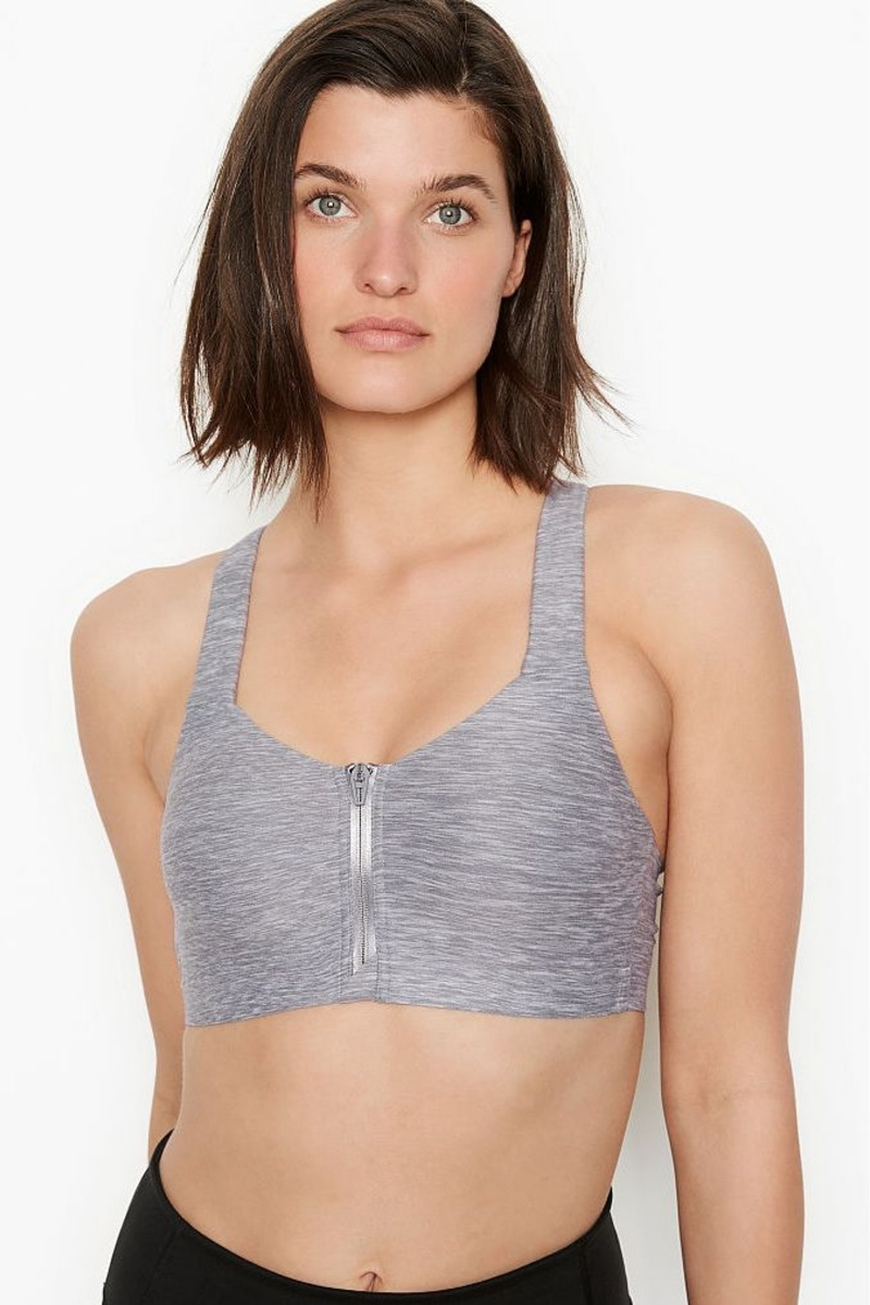 Victoria\'s Secret Knockout High Impact Racerback Zip Up Sports Bra Marhule Oranžové | SK-8947YJF