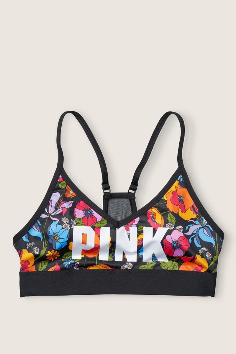 Victoria's Secret Lightly Podsite Low Impact Sports Bra Neon Bubble Empower Each Other | SK-9637NUH