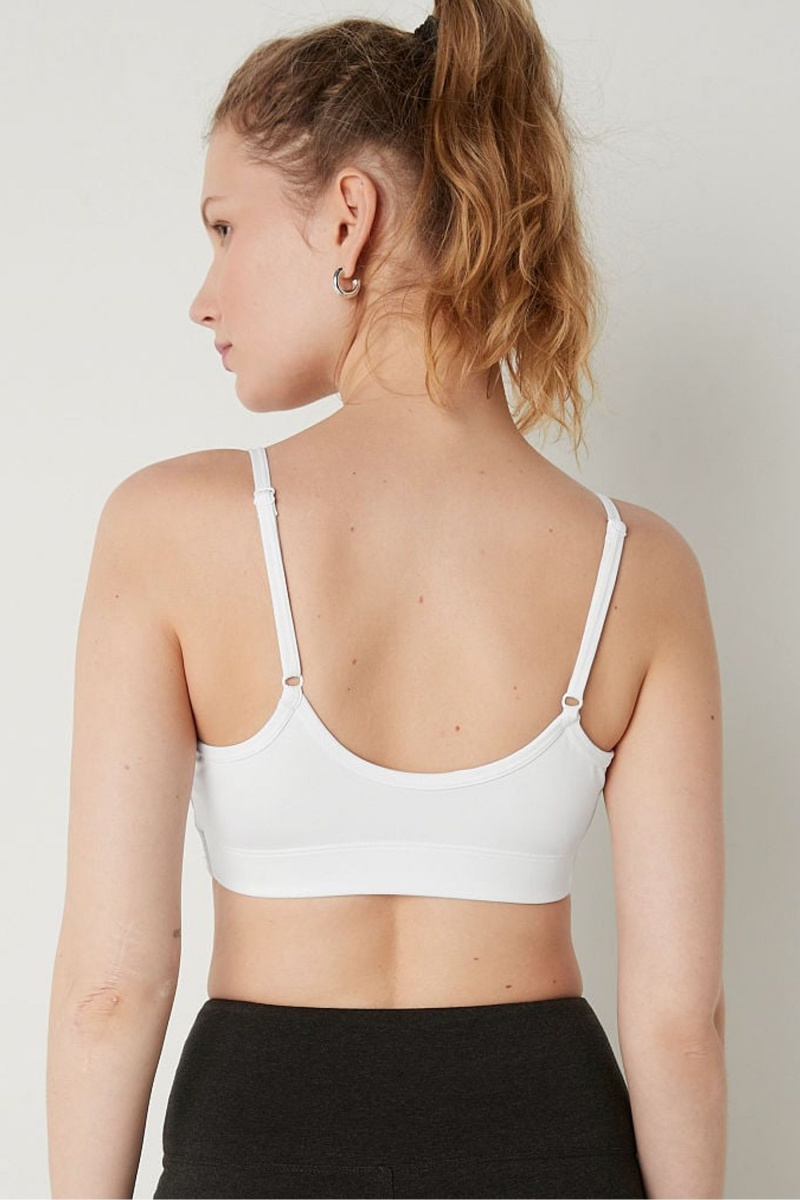 Victoria's Secret Lightly Podsite Scoop Sports Bra Biele | SK-3284PAY