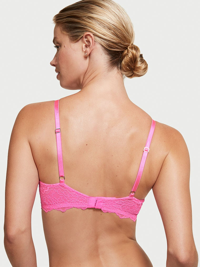 Victoria's Secret Lightly-Podsite Wireless Bra Neon Peony | SK-2403HPC