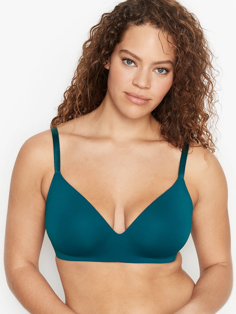 Victoria's Secret Lightly-Podsite Wireless Bra Teal Star | SK-7386ZTX