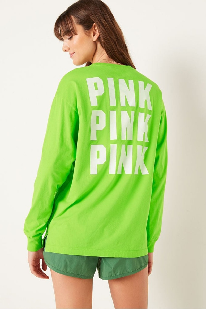 Victoria's Secret Long Sleeve T-Shirt Zelene | SK-4608SRO