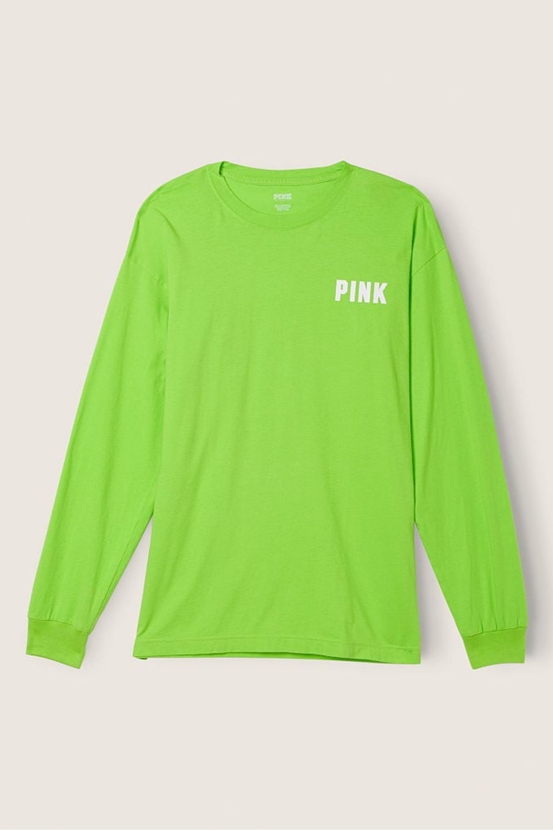 Victoria's Secret Long Sleeve T-Shirt Zelene | SK-4608SRO