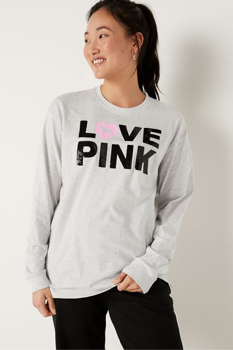 Victoria\'s Secret Long Sleeve T-Shirt Zelene | SK-7612YDA