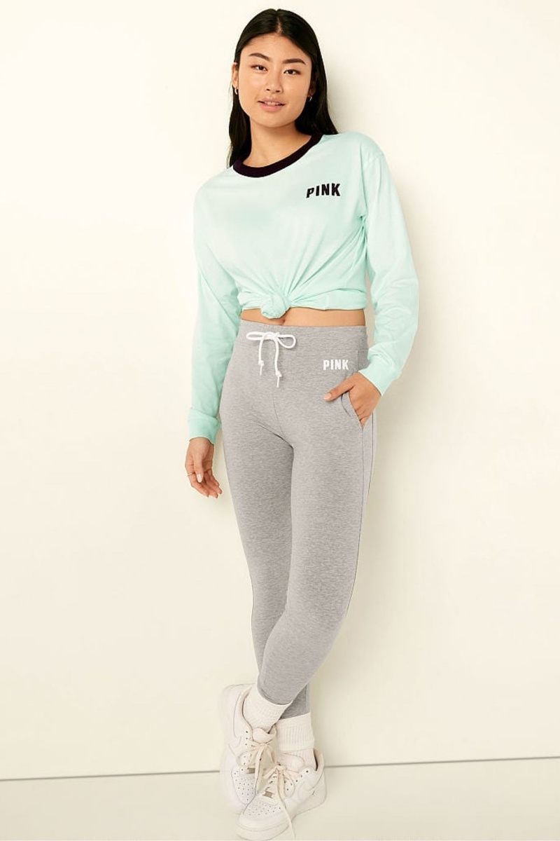 Victoria's Secret Long Sleeve T-Shirt Čierne | SK-5619UVN