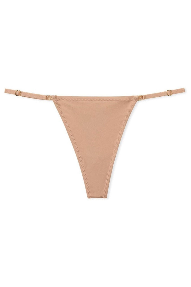 Victoria\'s Secret Love Cloud Adjustable String Tanga Nohavičky Béžové | SK-9637VYU