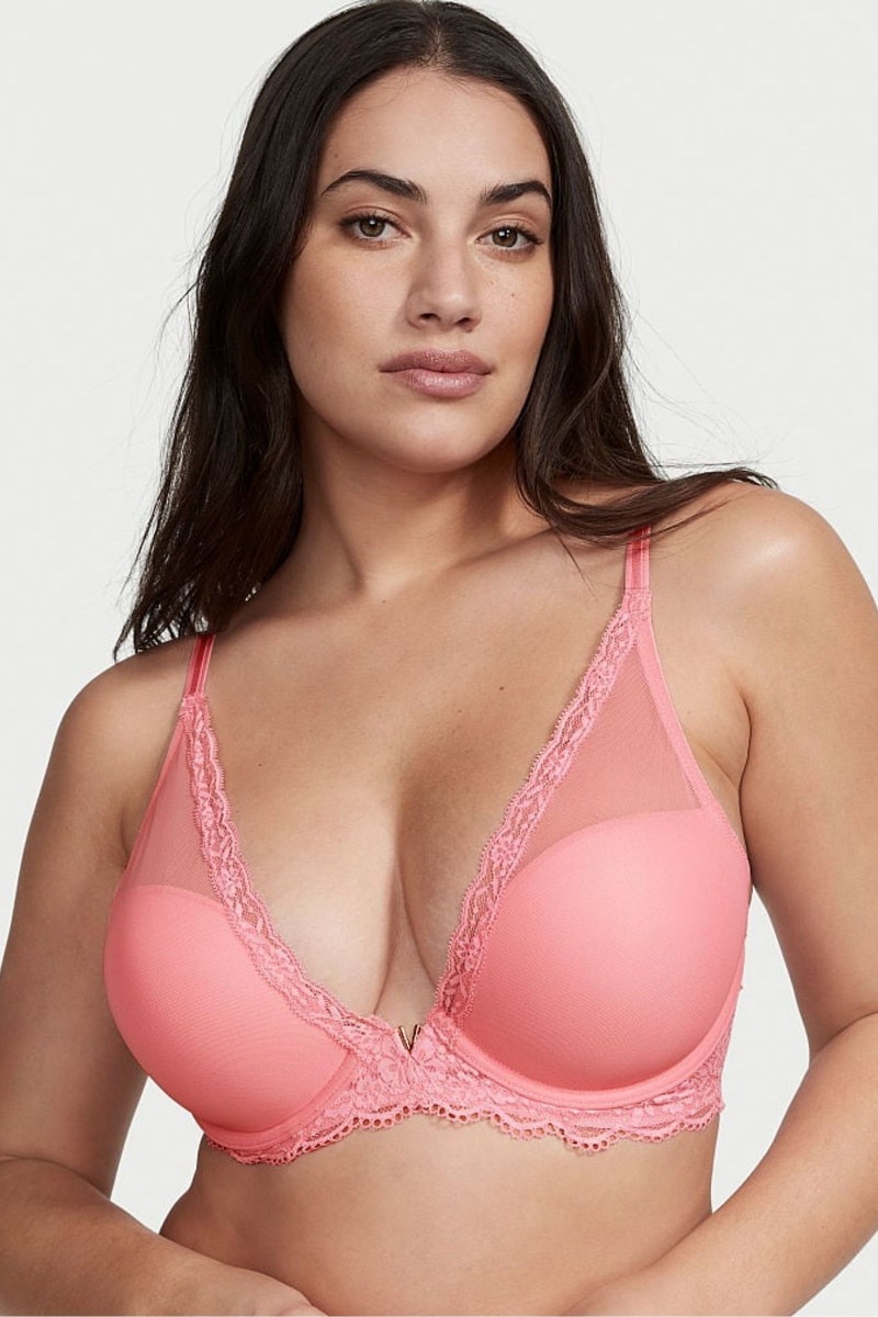 Victoria\'s Secret Love Cloud Love Cloud Lightly Podsite Plunge Bra Modre | SK-5748CWK