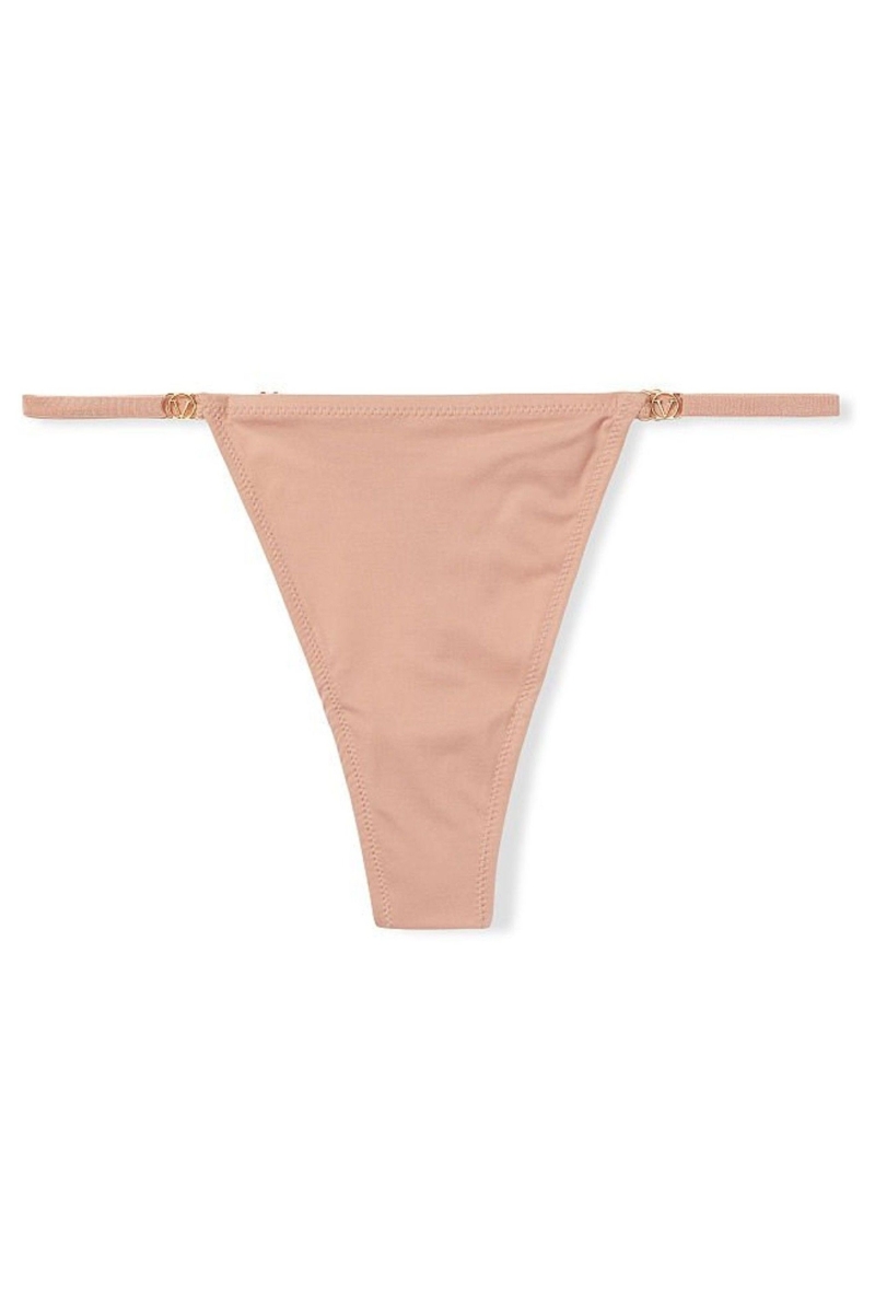 Victoria's Secret Love Cloud Smooth Tanga Nohavičky Sweet Nougat Nude | SK-4612QHZ