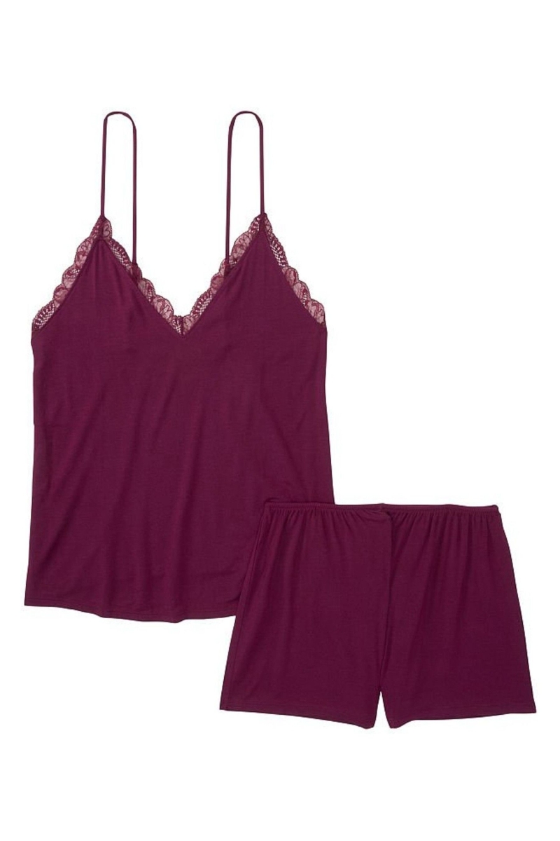 Victoria's Secret Modal Cami Set Čierne | SK-3467PRO