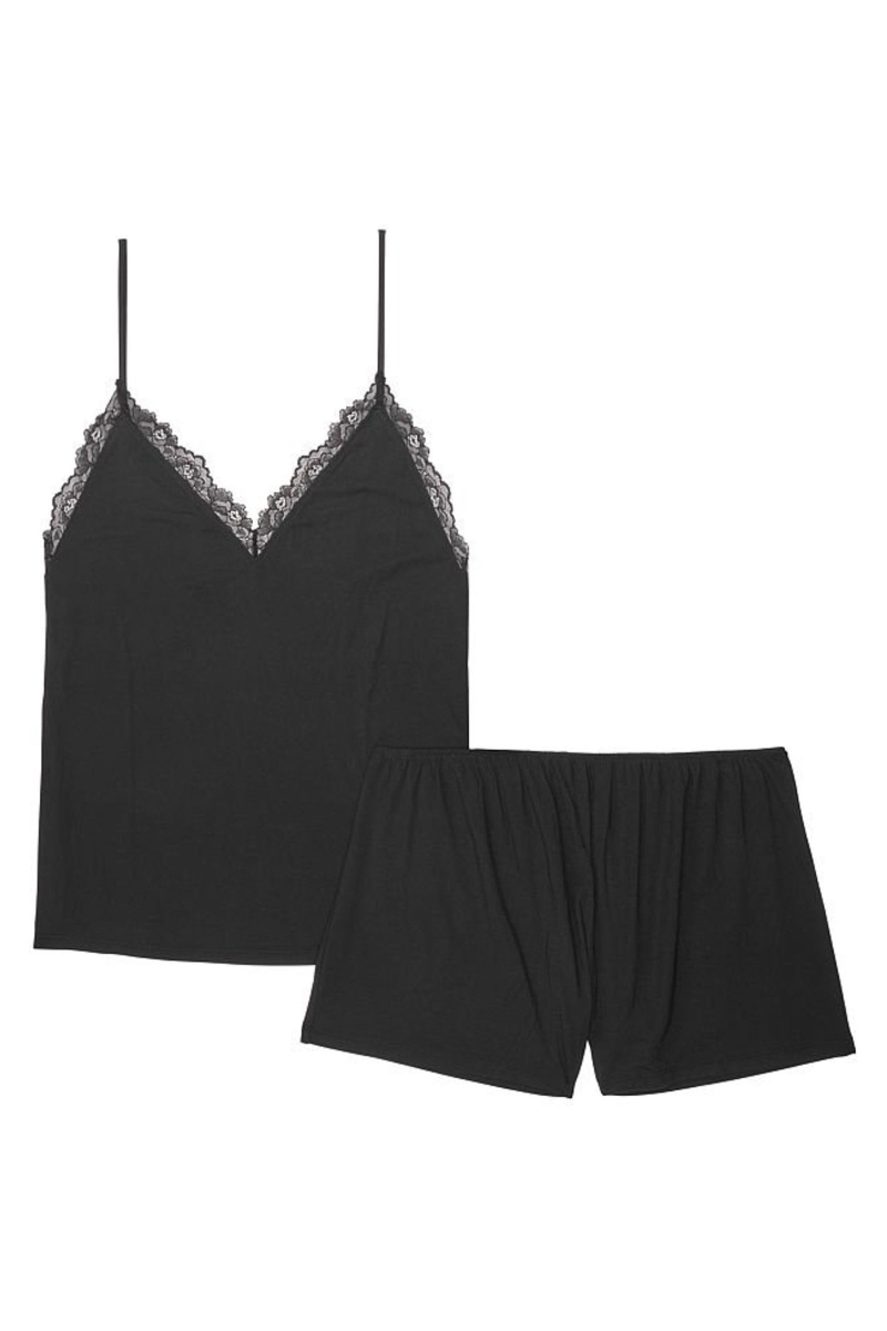 Victoria's Secret Modal Cami Set Čierne | SK-5619BLI