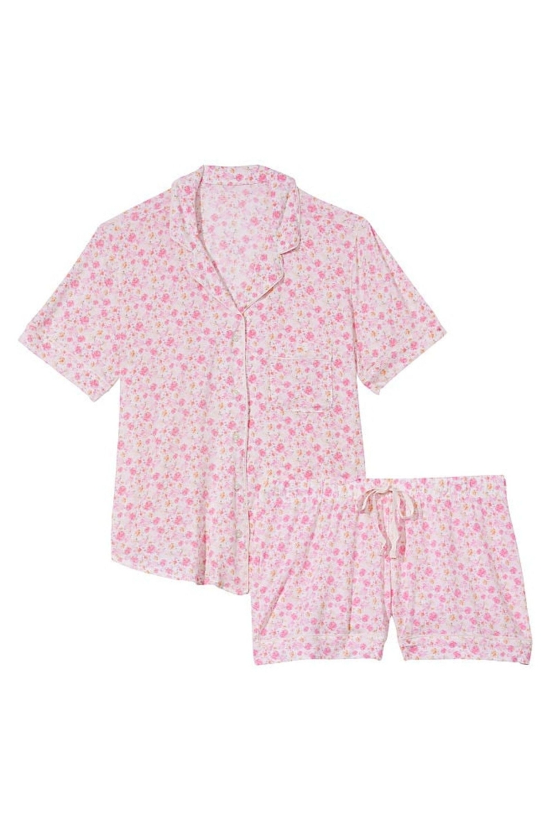 Victoria's Secret Modal Pyjama Kratke Pyjamas Set Čierne | SK-1305ODU