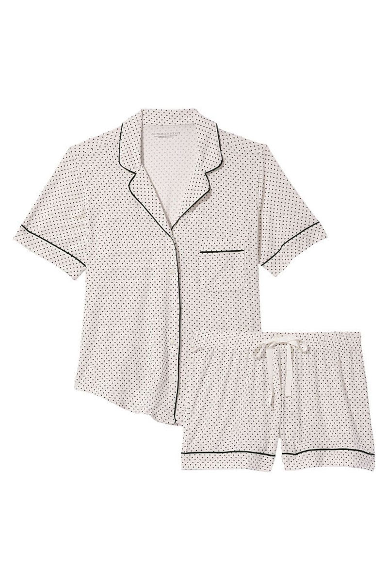 Victoria's Secret Modal Pyjama Kratke Pyjamas Set Čierne | SK-8524IGS