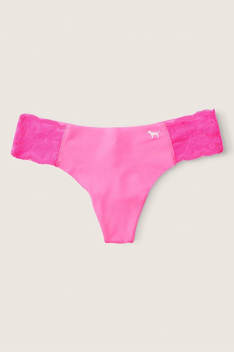 Victoria\'s Secret No-Show No Show Tanga Nohavičky Ruzove Ruzove | SK-3152HVR