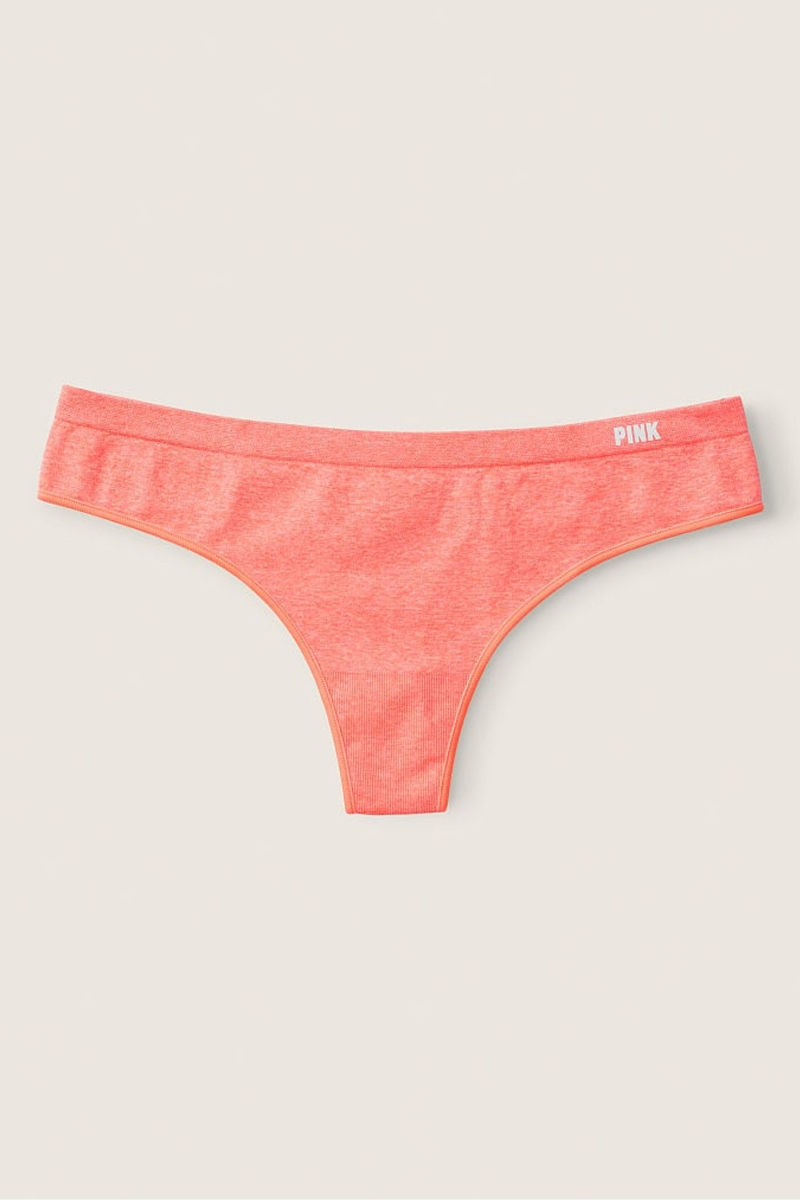 Victoria\'s Secret No-Show No Show Tanga Nohavičky Koralove Oranžové | SK-8074LTH