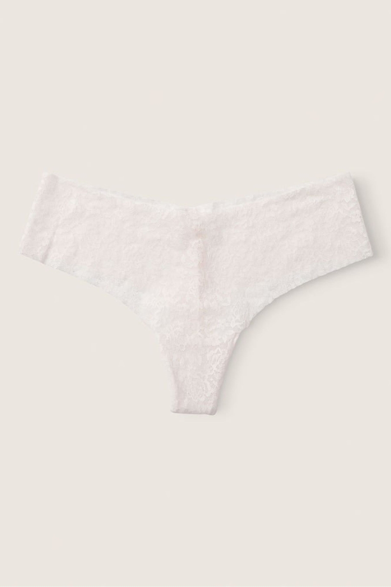 Victoria\'s Secret No Show Tanga Cipkovane Nohavičky Modre | SK-5684DMR