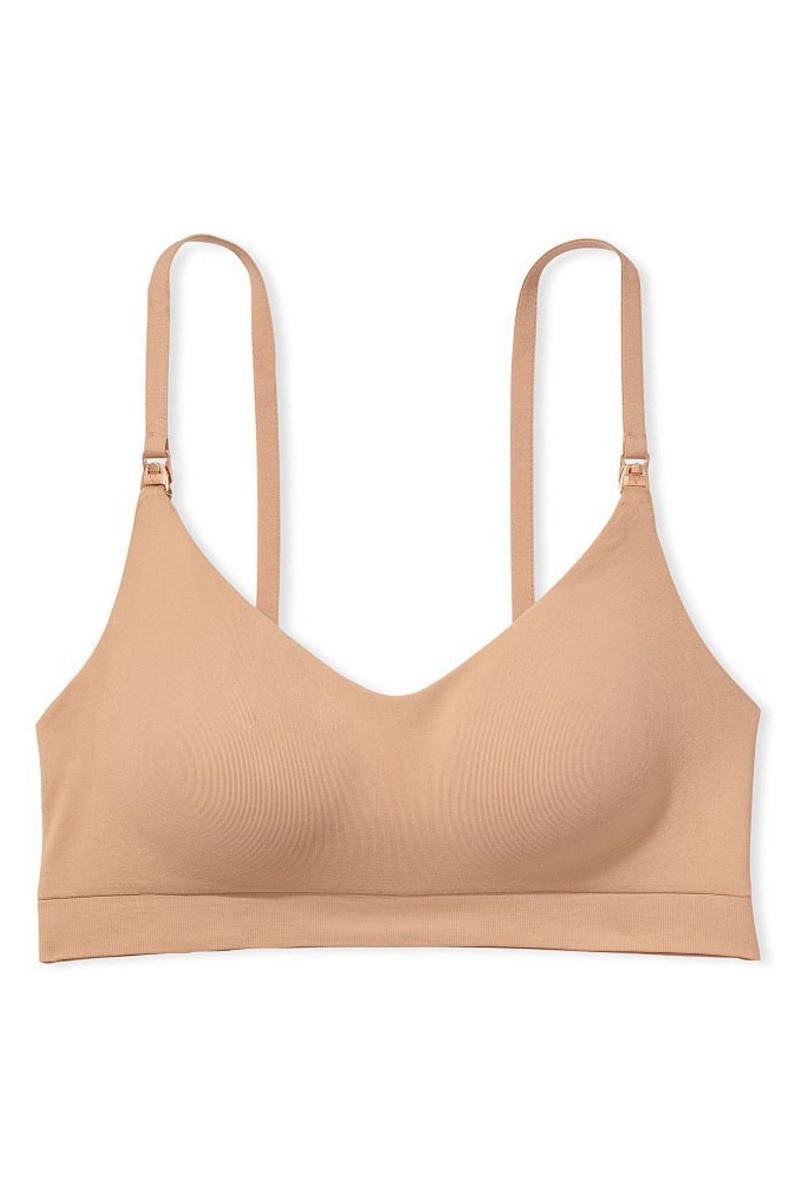 Victoria's Secret Non Wired Nursing Bra Sweet Praline Nude | SK-7309RYZ