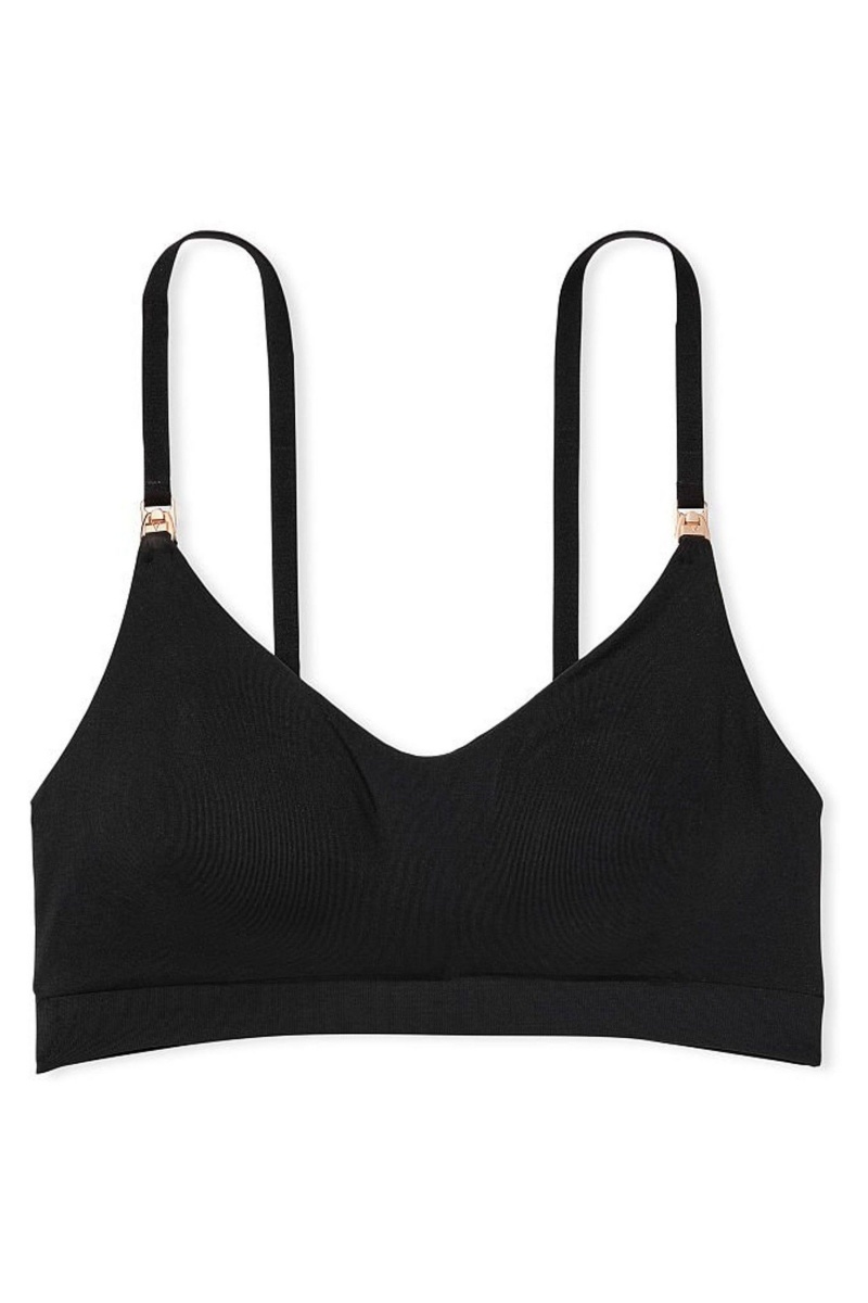 Victoria's Secret Non Wired Nursing Bra Čierne | SK-8451KZE