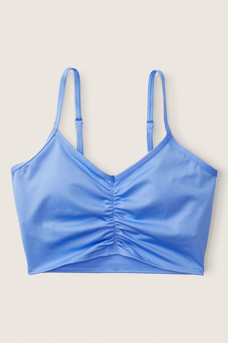 Victoria's Secret Ruched Lightly Podsite Low Impact Sports Bra Modre | SK-3420SMZ