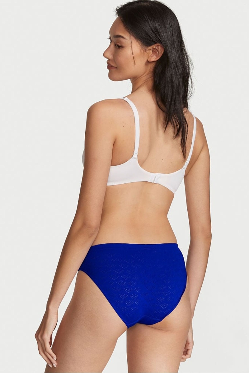 Victoria's Secret Seamless Bikiny Nohavičky Modre | SK-0942NTM