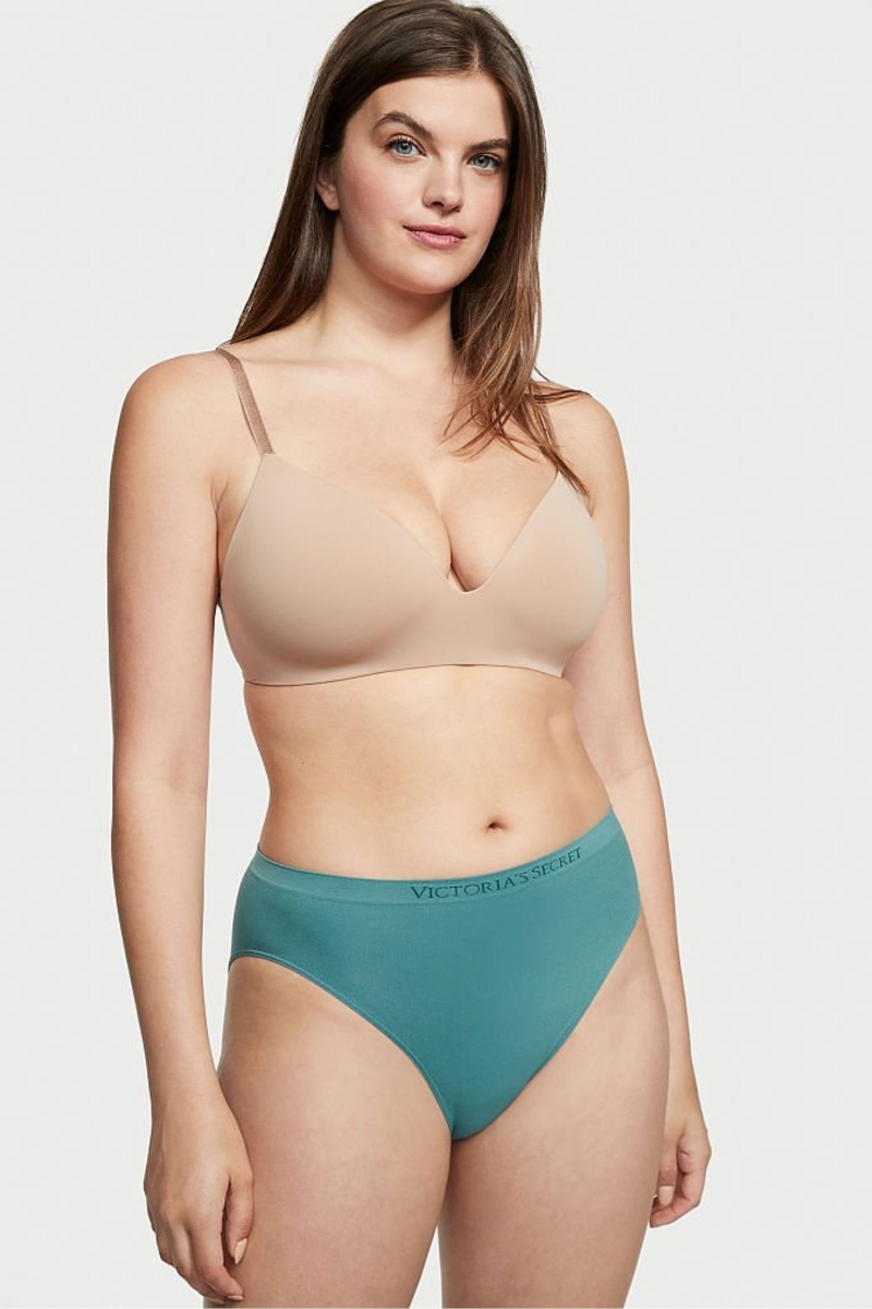 Victoria\'s Secret Seamless Bikiny Nohavičky Zelene | SK-2768VEW