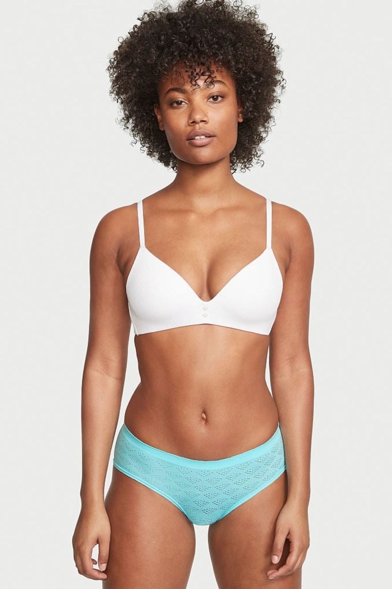 Victoria\'s Secret Seamless Hipster Nohavičky Modre | SK-9120KRS