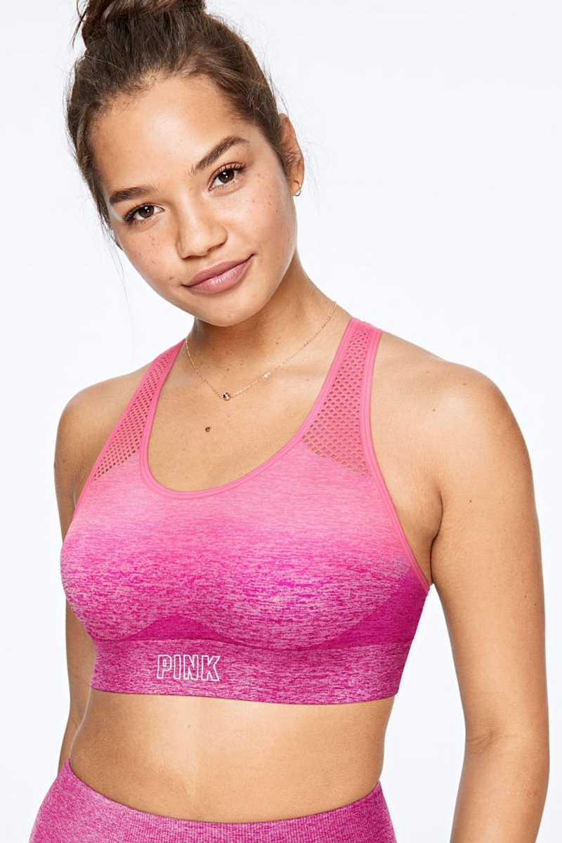 Victoria\'s Secret Seamless Lightly Podsite Sports Bra Beach Orchid Wave Tie Dye | SK-9128DTE