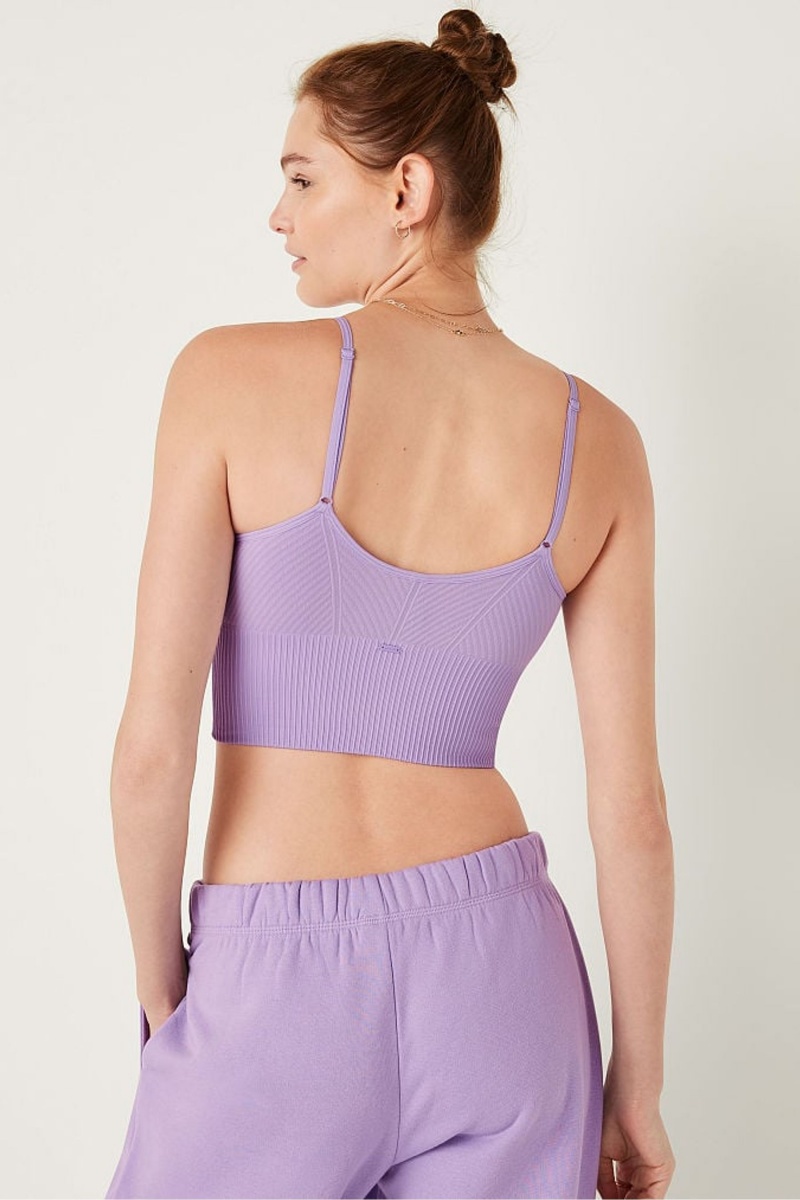 Victoria's Secret Seamless Seamless Lightly Podsite Low Impact Sports Bra Ruzove | SK-8325IJF