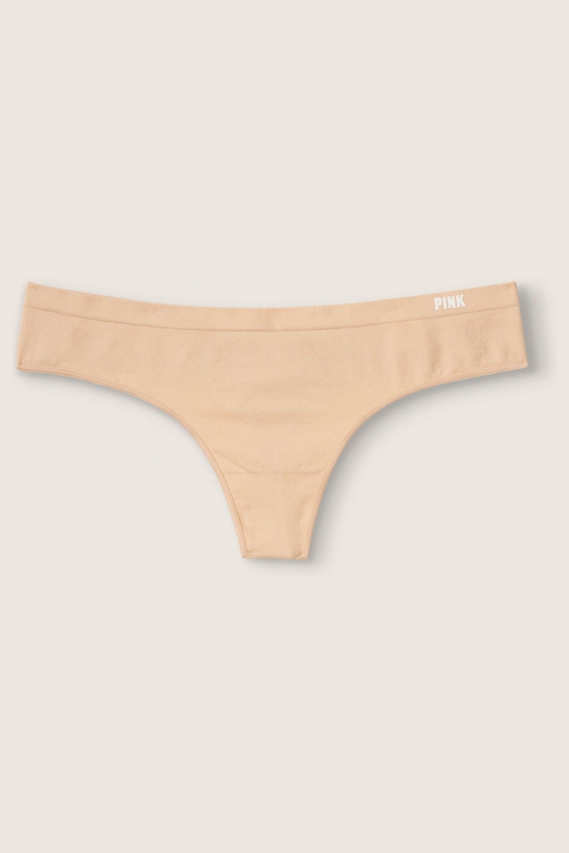 Victoria\'s Secret Seamless Tanga Nohavičky Buff Nude | SK-0394POL