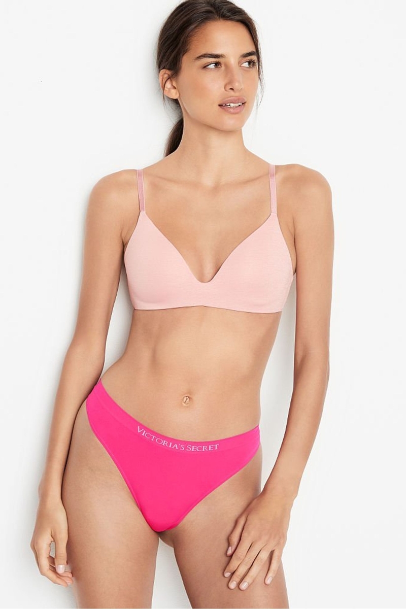 Victoria\'s Secret Seamless Tanga Nohavičky Almost Nude | SK-3095LXT