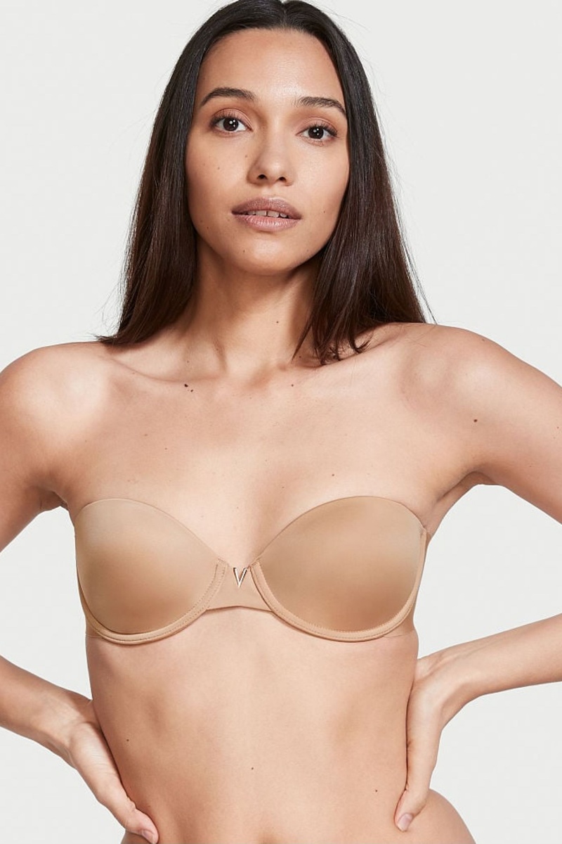 Victoria\'s Secret Sexy Illusions by Smooth Lightly Podsite Multiway Strapless Bra Sweet Nougat Nude | SK-1247PRU