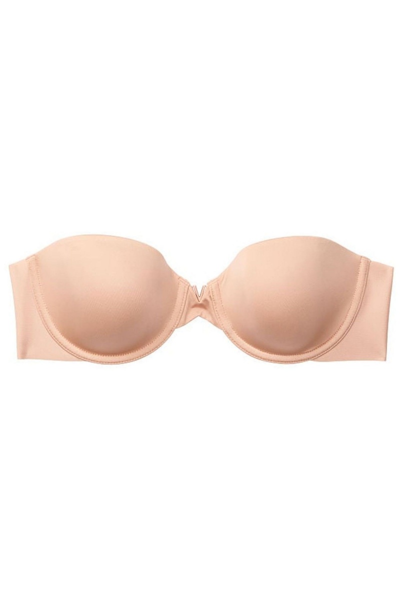 Victoria\'s Secret Sexy Illusions by Smooth Lightly Podsite Multiway Strapless Bra Cameo Nude | SK-4185PQV