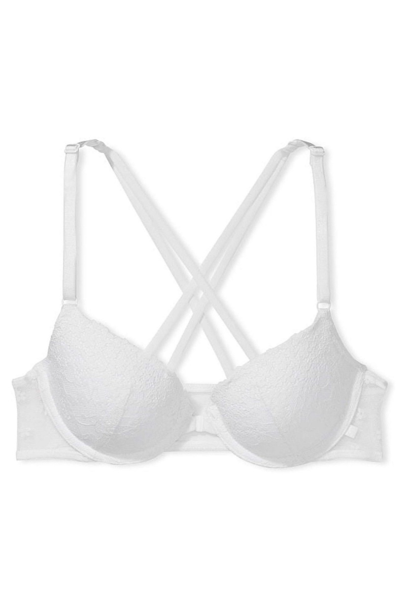 Victoria's Secret Sexy Tee Cipkovane Front Zapinanie Lightly Podsite T-Shirt Bra Čierne | SK-0259USV