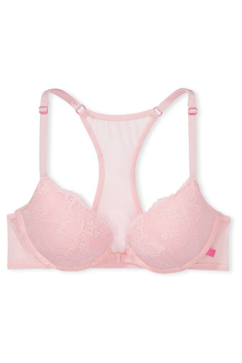 Victoria's Secret Sexy Tee Cipkovane Front Zapinanie Push Up T-Shirt Bra Čierne | SK-8942MBE