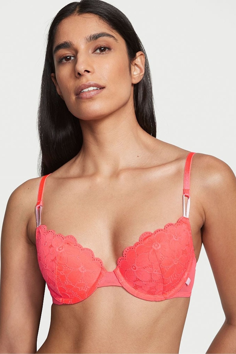 Victoria\'s Secret Sexy Tee Cipkovane Lightly Podsite T-Shirt Bra Koralove Oranžové | SK-0869JRA