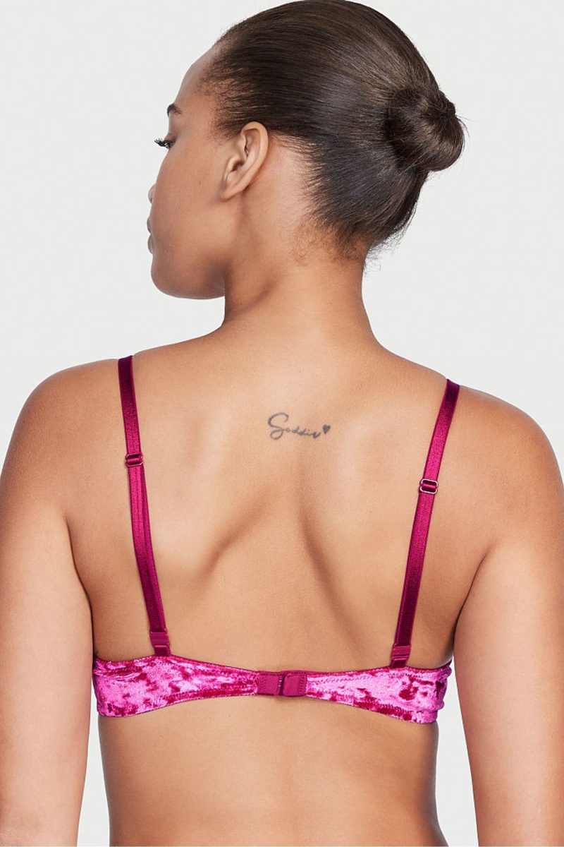 Victoria's Secret Sexy Tee Cipkovane Push Up Bra Červené | SK-6802PSJ