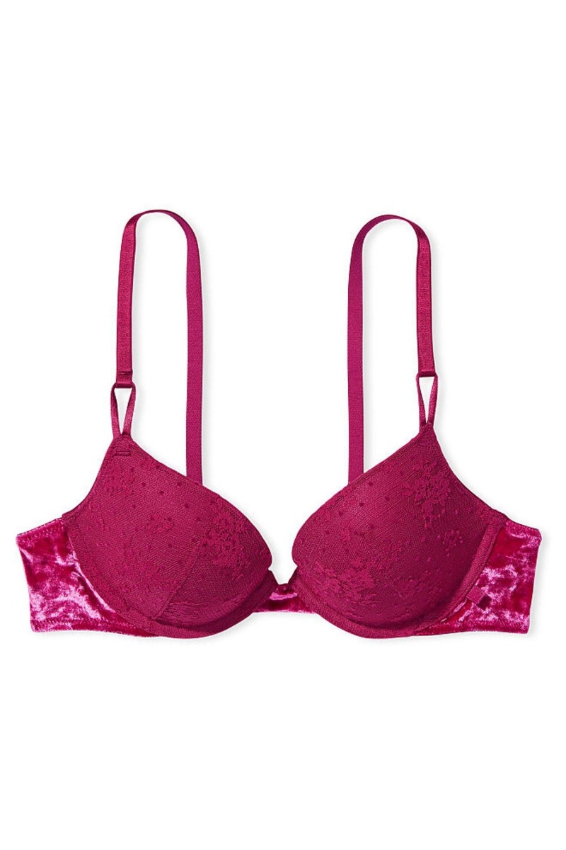 Victoria's Secret Sexy Tee Cipkovane Push Up Bra Červené | SK-6802PSJ