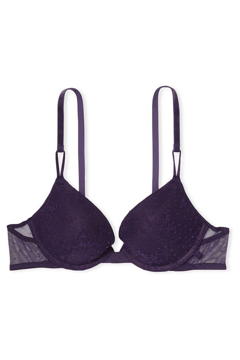 Victoria's Secret Sexy Tee Cipkovane T-Shirt Push Up Bra Čierne | SK-8542PIM