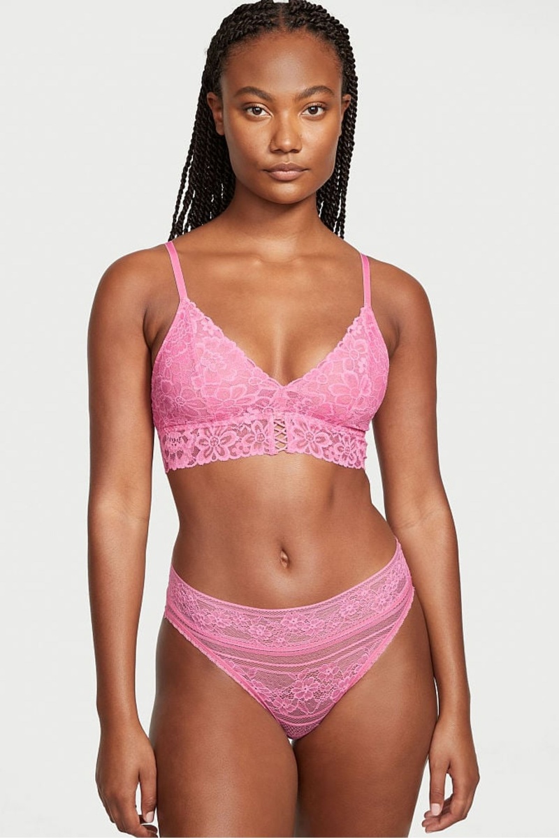 Victoria's Secret Sexy Tee Cipkovane Unlined Bralette Čierne | SK-1238ENS