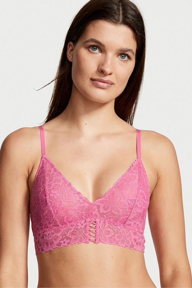 Victoria\'s Secret Sexy Tee Cipkovane Unlined Bralette Čierne | SK-1238ENS