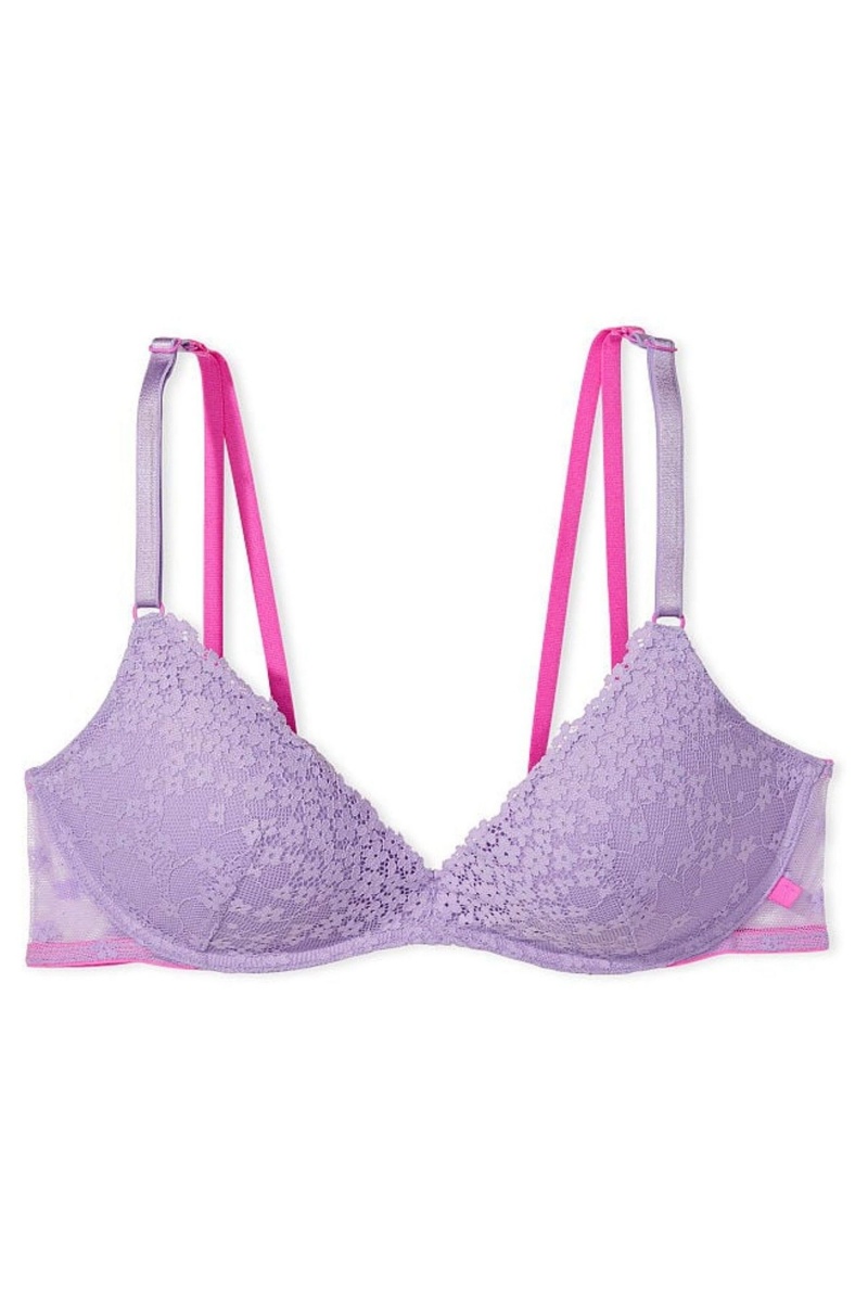 Victoria's Secret Sexy Tee Sexy T-Shirt Non Wired Push Up Bra Cipkovane Bra Nachový | SK-0692KRV