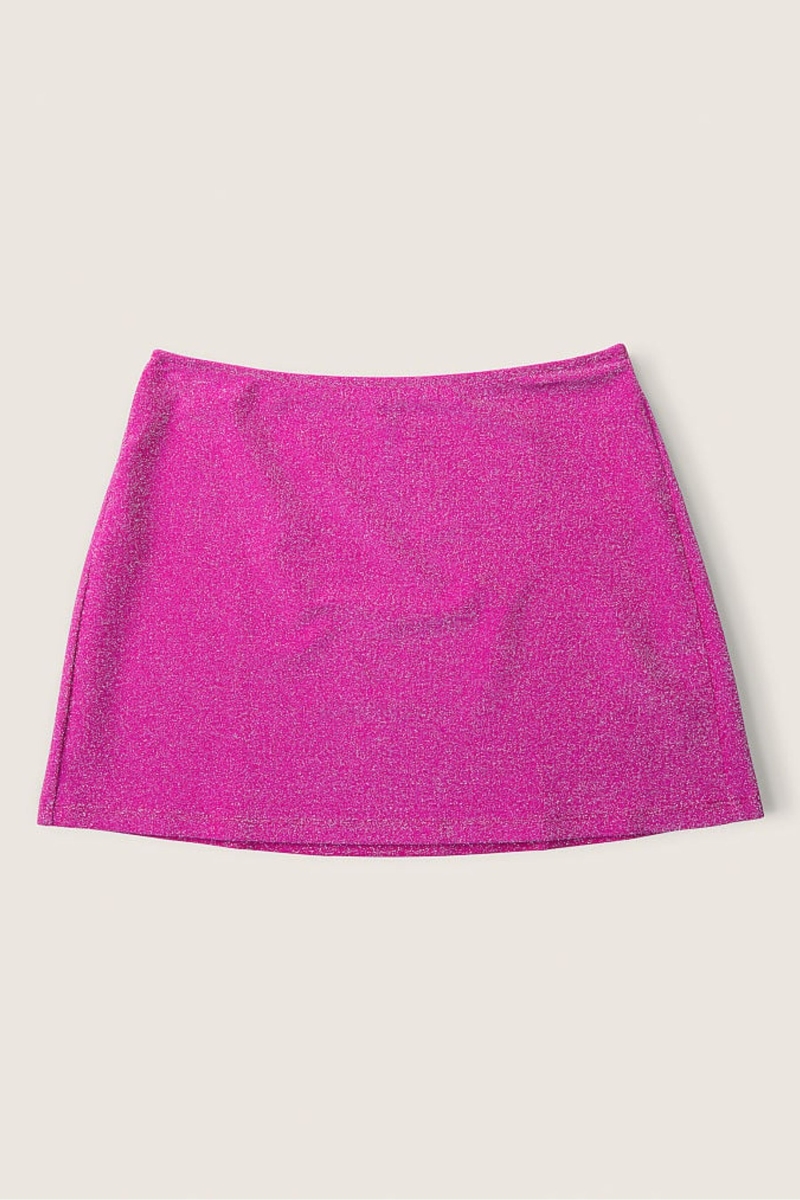 Victoria's Secret Shimmer High Pásom Mini Swim Skirt Dahlia Magenta | SK-4217MAO